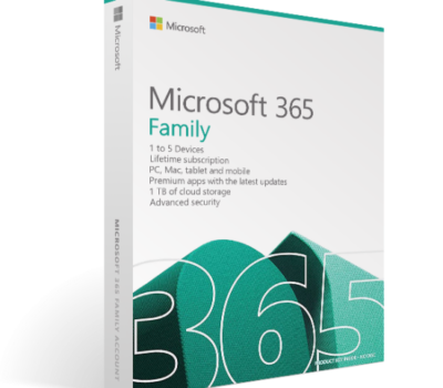 Microsoft ESD 365 FAMILY all languages annual subscription online downloadable