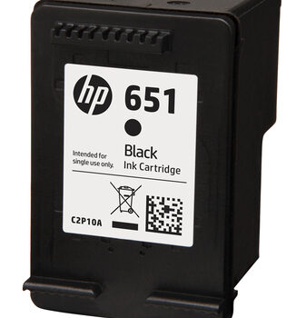 HP 651 BLACK INK CARTRIDGE- IA 5575 / 5645
