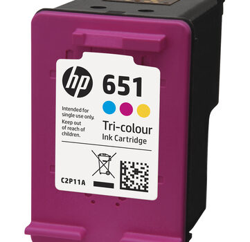 HP 651 TRI COLOUR INK CARTRIDGE - IA 55