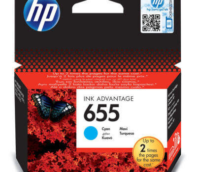 HP 655 CYAN INK CARTRIDGE