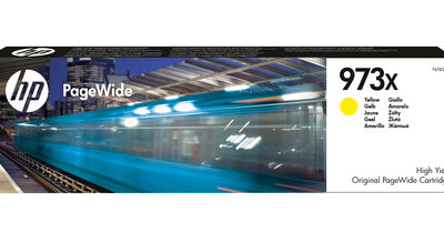 HP 973X HIGH YIELD YELLOW ORIGINAL PAGEWIDE CARTRIDGE