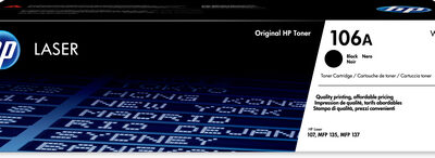 HP #106A BLACK ORIGINAL LASER TONER CARTRIDGE