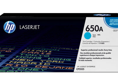 HP 650A CYAN TONER CARTRIDGE