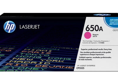 HP 650A COLOR LASERJET CP5525 MAGENTA PRINT TONER CARTRIDGE