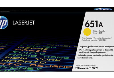 HP 651A YELLOW LASERJET TONER CATRIDGE
