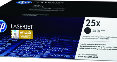 HP 25X LASERJET BLACK PRINT TONER CARTRIDGE