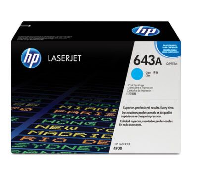 HP 643A COLOR LASERJET 4700 CYAN PRINT CARTRIDGE