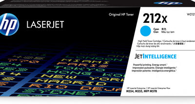 HP 212X HIGH YIELD CYAN ORIGINAL LASERJET TONER CARTRIDGE