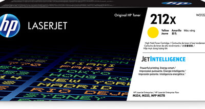 HP 212X HIGH YIELD YELLOW ORIGINAL LASERJET TONER CARTRIDGE
