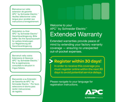APC SERVICE PACK 3 YEAR WARRANTY EXTENSION (FOR NEW PRODUCT PURCHASES)