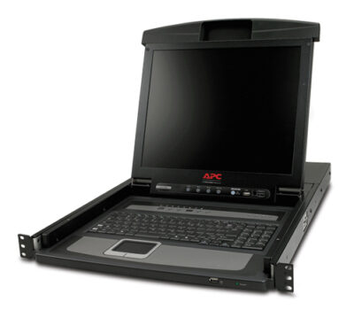 APC 17 RACK LCD CONSOLE WITH INTEGRATED 8 P