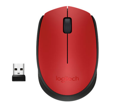 LOGITECH M171 WIRELESS MOUSE - RED