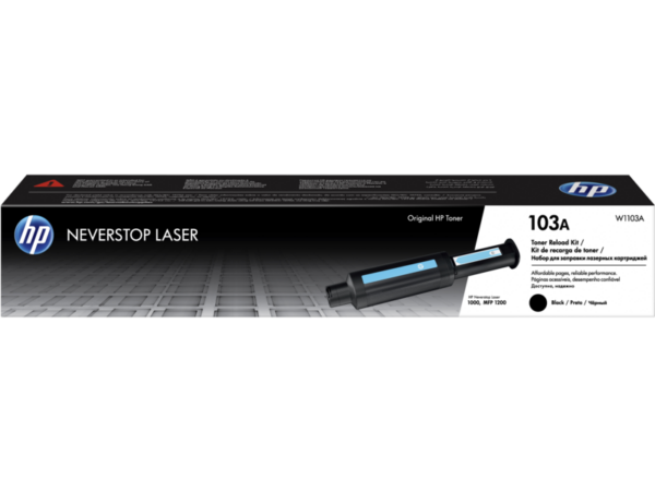 HP 103A BLACK ORIGINAL NEVERSTOP LASER TONER RELOAD KIT