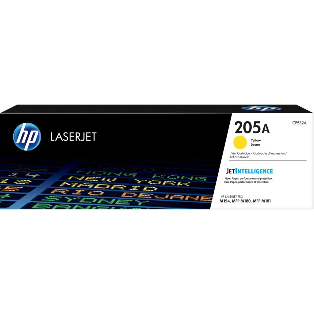 HP 205A ORIGINAL YELLOW LASERJET TONER CARTRIDGE