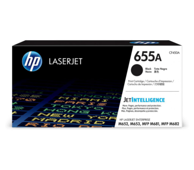 HP 655A BLACK ORIGINAL LASERJET TONER