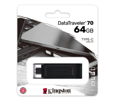 KINGSTON 64GB USB-C 3.2 GEN 1 DATATRAVELER 70