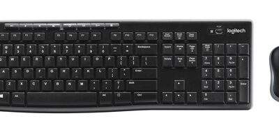 LOGITECH MK270 WIRELESS KEYBOARD AND MOUSE COMBO - BLACK