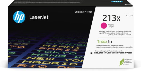HP 213X MAGENTA ORIGINAL LASERJET TONER CARTRIDGE