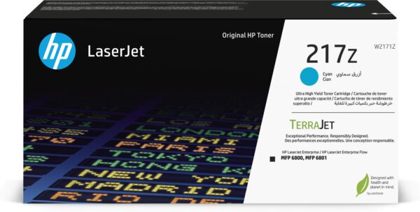 HP 217Z CYAN ORIGINAL LASERJET TONER CARTRIDGE