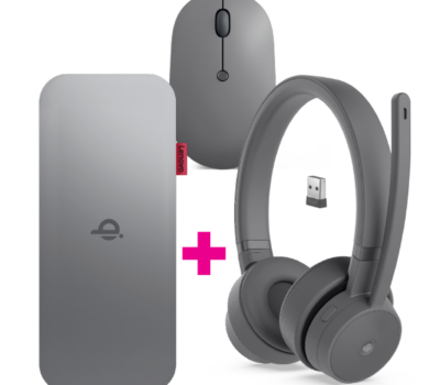 LENOVO GO WIRED ANC HEADSET + WIRELESS MOBILE POWER BANK + WIRELESS MOUSE BUNDLE