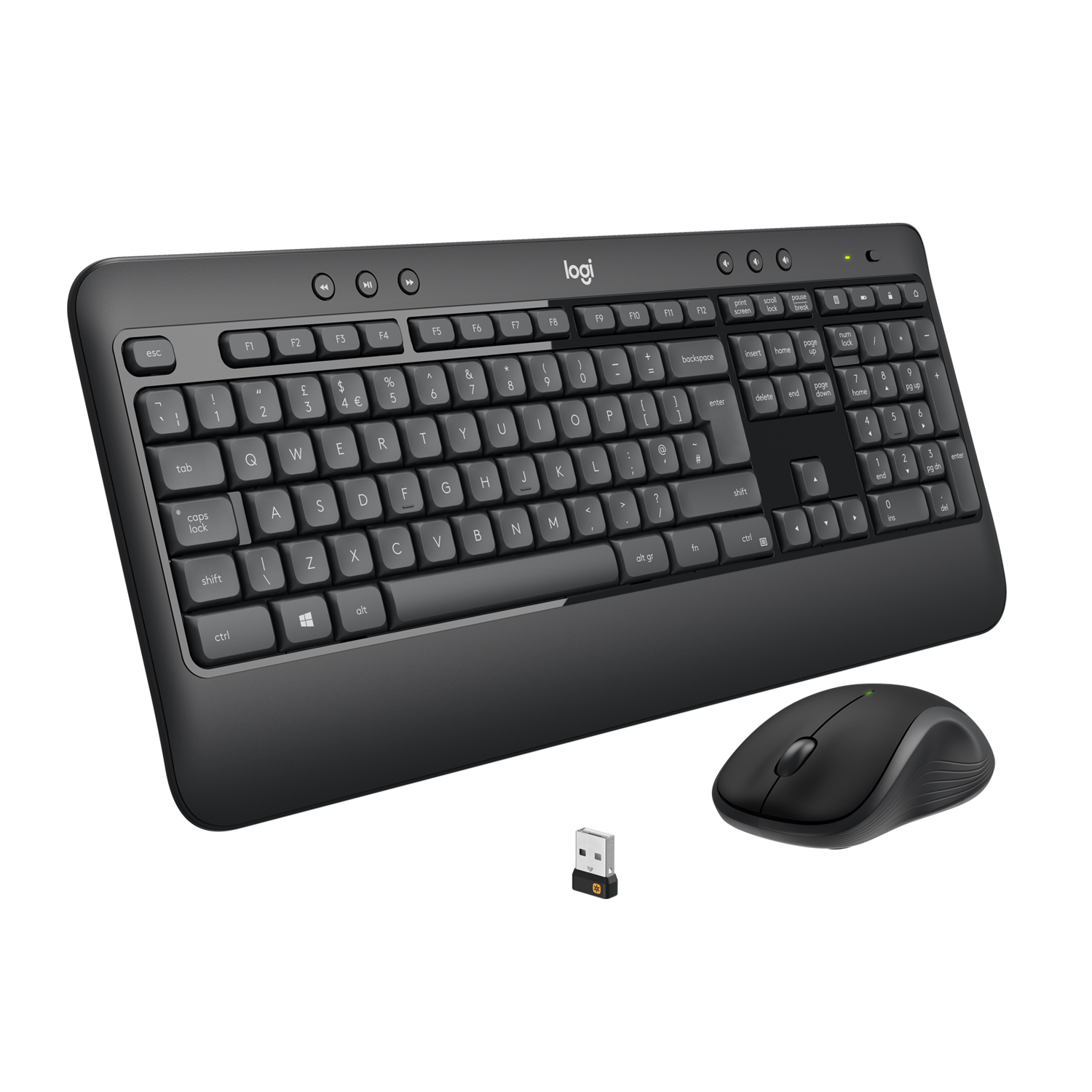 LOGITECH MK540 ADVANCED WIRELESS KEYBOARD AND MOUSE - BLACK