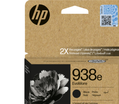HP 938E EVOMORE BLACK ORIGINAL INK CARTRIDGE