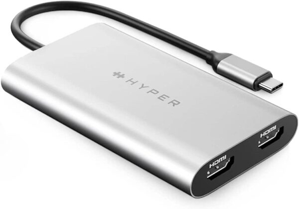 HYPERDRIVE USB-C TO DUAL HDMI ADAPTER+PD OVER USB (M1)