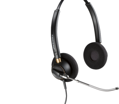 POLY ENCOREPRO 520V BINAURAL HEADSET VOICETUBE +QUICK DISCONNECT
