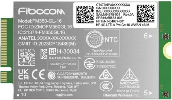 HP 4G LTE-ADVANCED PRO WWAN