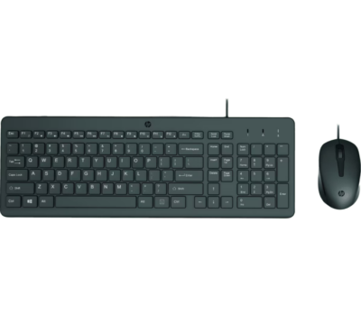 HP 150 WIRED MOUSE AND KEYBOARD COMBO SET ENGLISH - BLACK