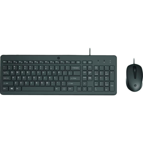 HP 150 WIRED MOUSE AND KEYBOARD COMBO SET ENGLISH - BLACK