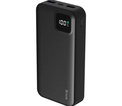 SNUG 20000MAH SQR DIG POWERBANK-BLACK