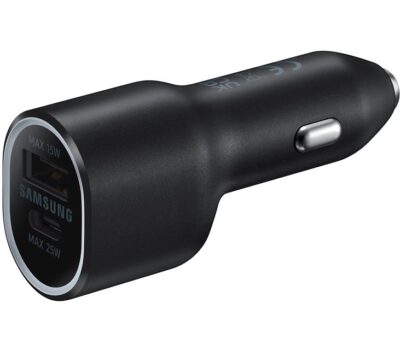 SAMSUNG DUAL PORT CAR CHARGER 40W-BLACK