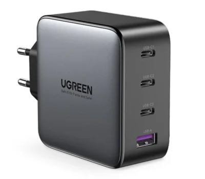 UGREEN 4 PORT GAN 100W PD WALL CHARGER-BLACK