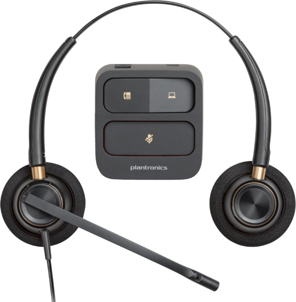 POLY ENCOREPRO 520 WITH QUICK DISCONNECT BINAURAL HEADSET (FOR EMEA)