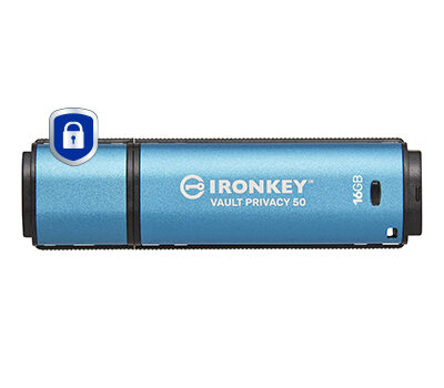 KINGSTON 16GB IRONKEY VAULT PRIVACY 50 AES-256 ENCRYPTED FIPS 197