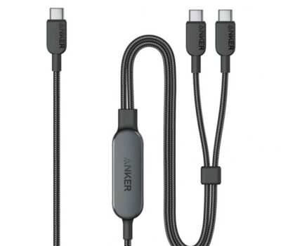 ANKER 2IN1 TYPEC TYPEC CABLE 140W 1.2M BLACK
