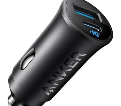 ANKER 2 PORT 30W PD CAR CHARGER BLACK