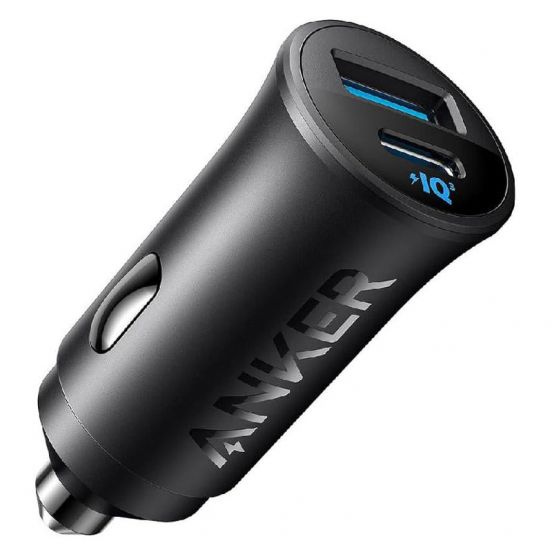 ANKER 2 PORT 30W PD CAR CHARGER BLACK