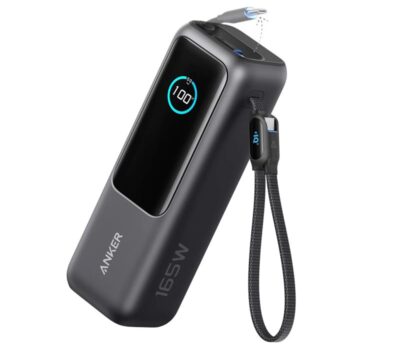 ANKER 25000MAH 165W TYPE C CABLE POWERBANK BLACK