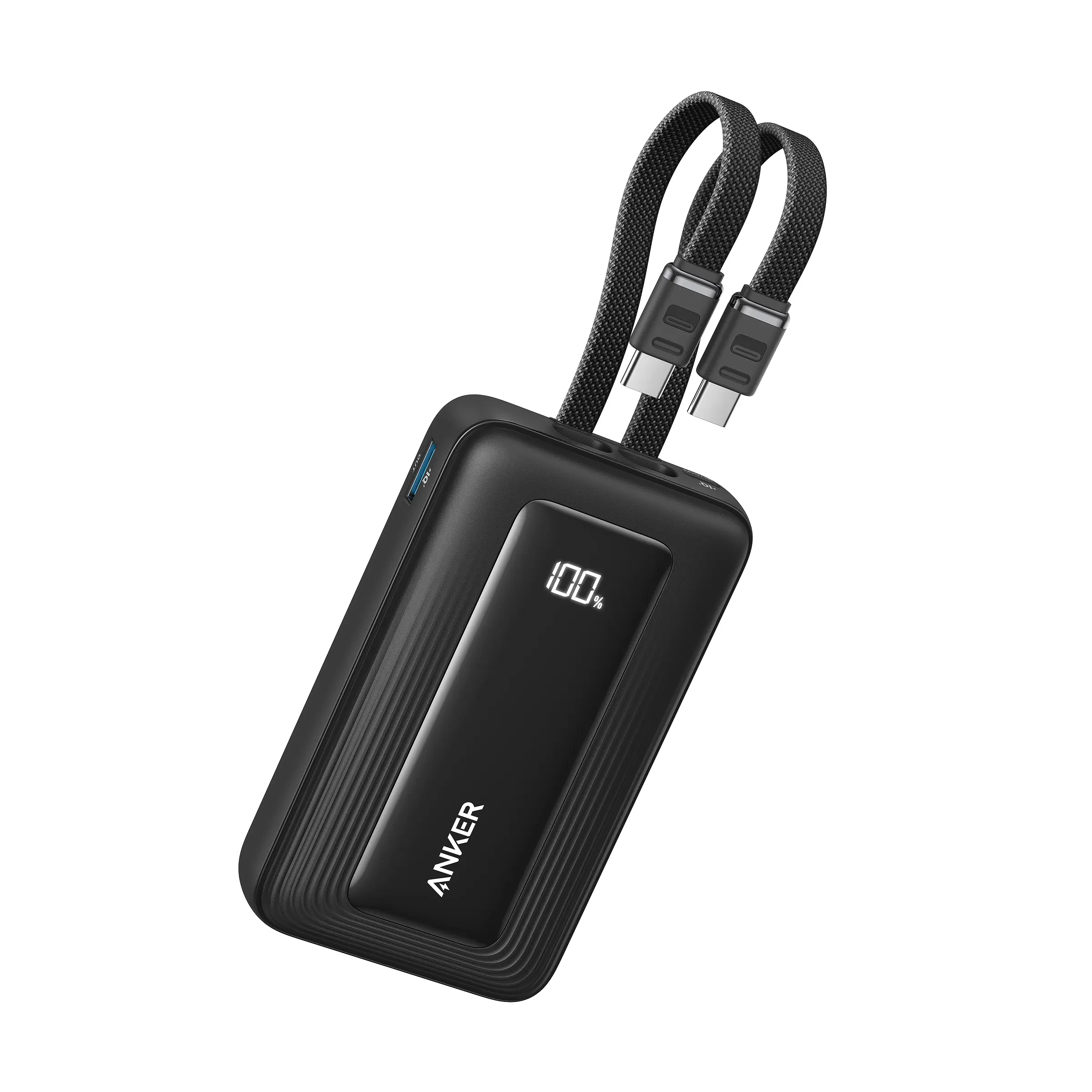 ANKER 10000MAH 35W 2TYPE C CABLE POWERBANK BLACK