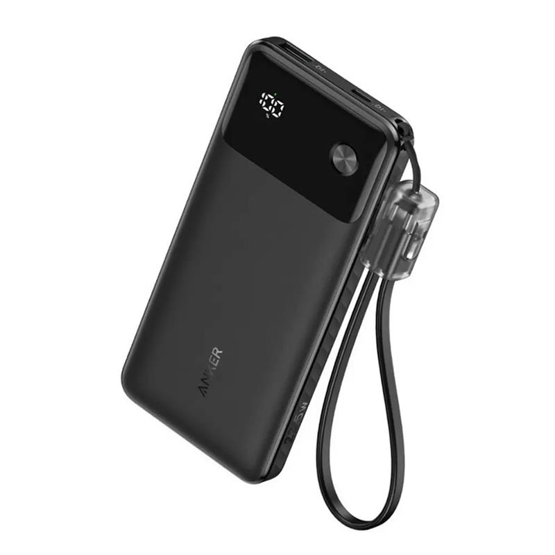 ANKER 10000MAH 22.5W TYPEC CABLE POWERBANK BLACK