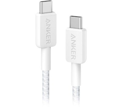 ANKER 322 TYPE C TO TYPE C BRAIDED CABLE 1.8M WHITE