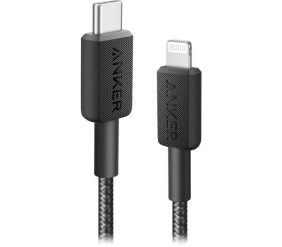 ANKER 322 TYPE MFI BRAIDED CABLE 1.8M BLACK