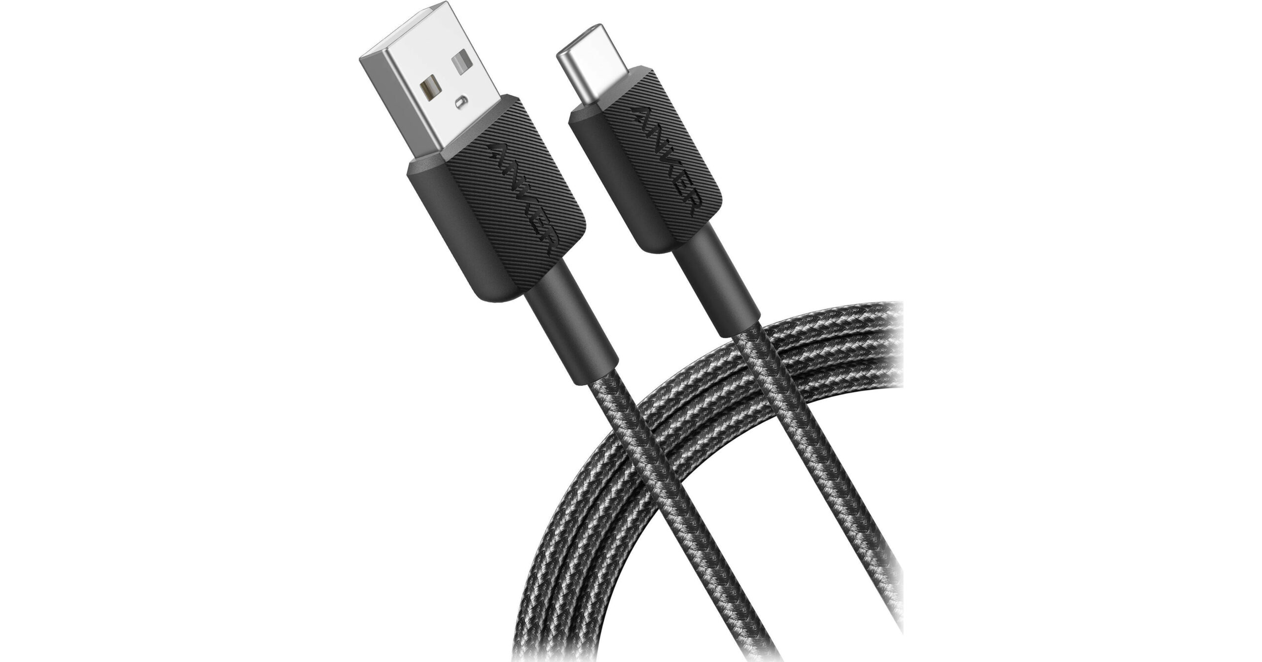 ANKER 322 USB TYPE BRAIDED CABLE 0.9M BLACK
