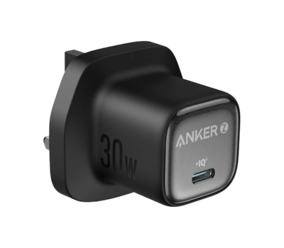 ANKER 1 PORT 30W PD WALL CHARGER AND CABLE BLACK