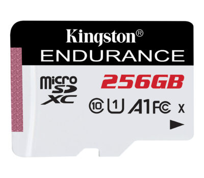 KINGSTON 256GB MICROSDXC ENDURANCE 95R/45W C10 A1 UHS-I CARD ONLY