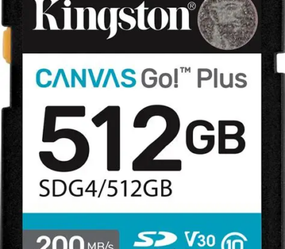 KINGSTON 512GB SDXC CANVAS GO PLUS GEN4 200MB/S C10 UHS-I U3 V30