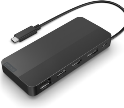 LENOVO USB-C DUAL DISPLAY TRAVEL DOCK WITH 100W ADAPTER