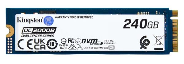 KINGSTON 240G DC2000B PCIE 4.0 M.2 2280 ENTERPRISE SSD(NO HEATSINK)